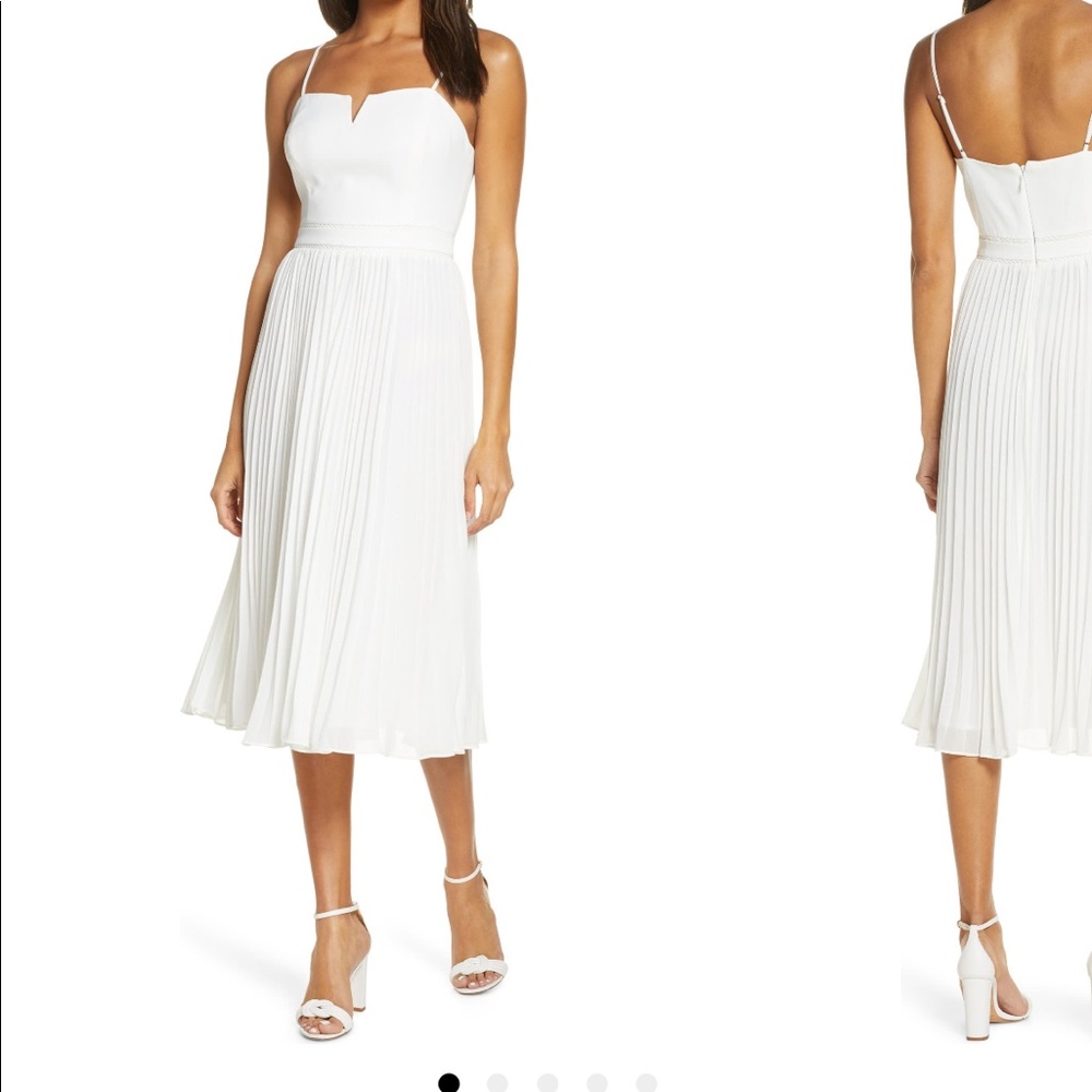 Adelyn Rae Charli Pleated Midi Dress